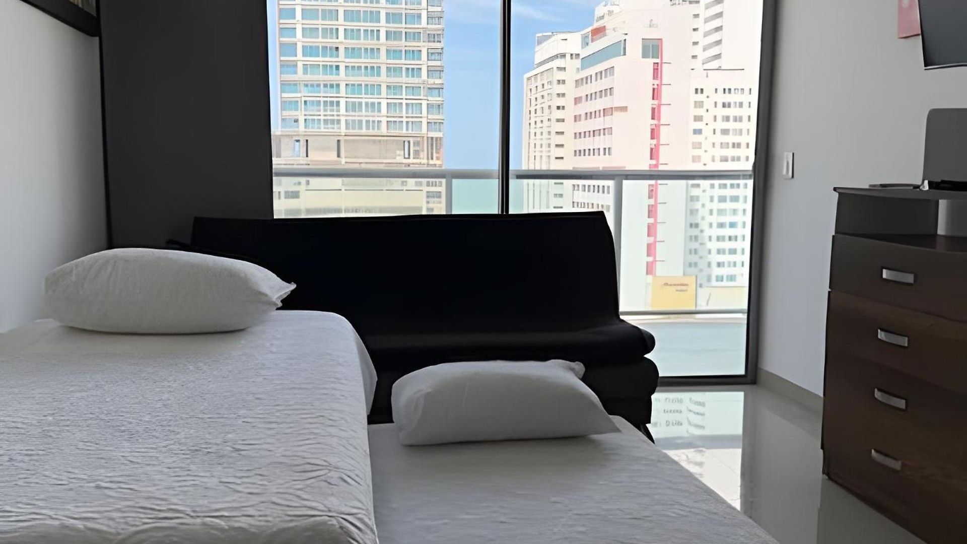 Apartamento Hermoso Apto De 1 Hab Con Vista Al Mar - Piso 10 Cartagena