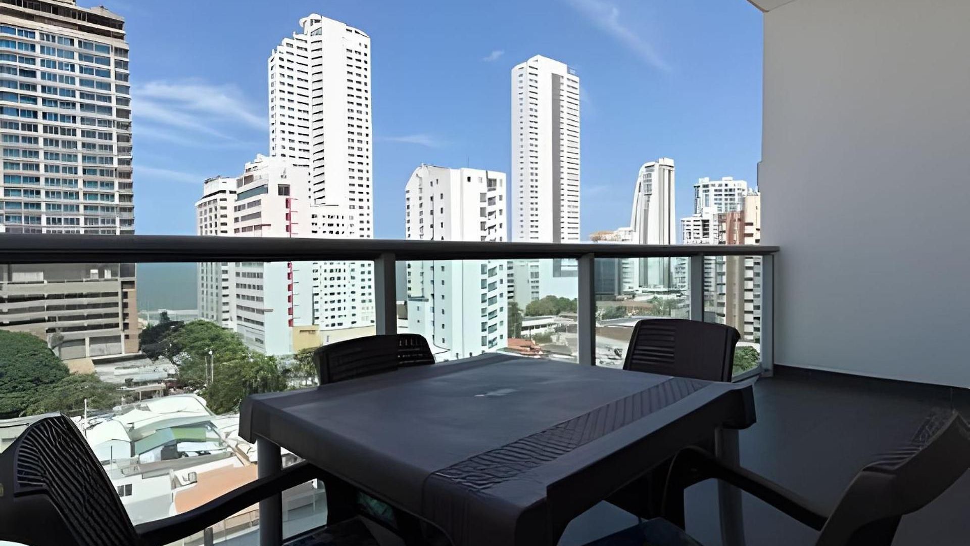 Hermoso Apto De 1 Hab Con Vista Al Mar - Piso 10 Apartamento Cartagena