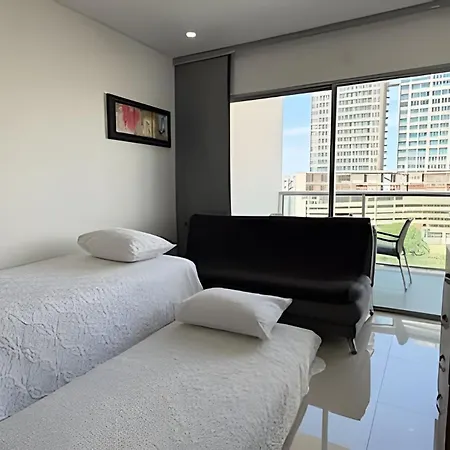 Hermoso Apto De 1 Hab Con Vista Al Mar - Piso 10 Apartamento Cartagena
