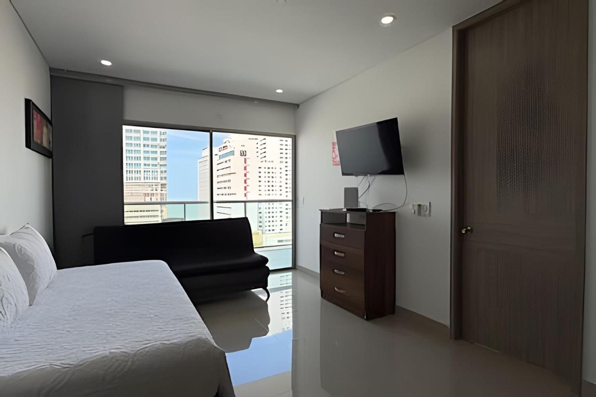 Hermoso Apto De 1 Hab Con Vista Al Mar - Piso 10 * Cartagena
