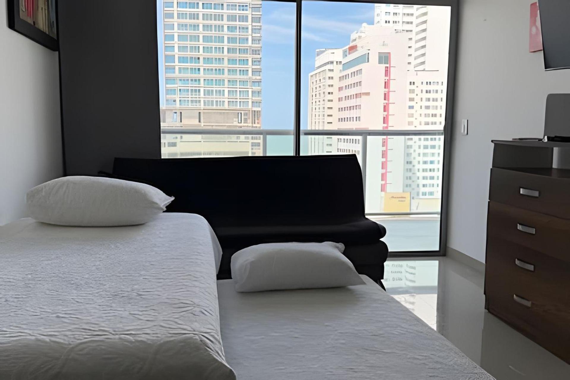Apartamento Hermoso Apto De 1 Hab Con Vista Al Mar - Piso 10 Cartagena