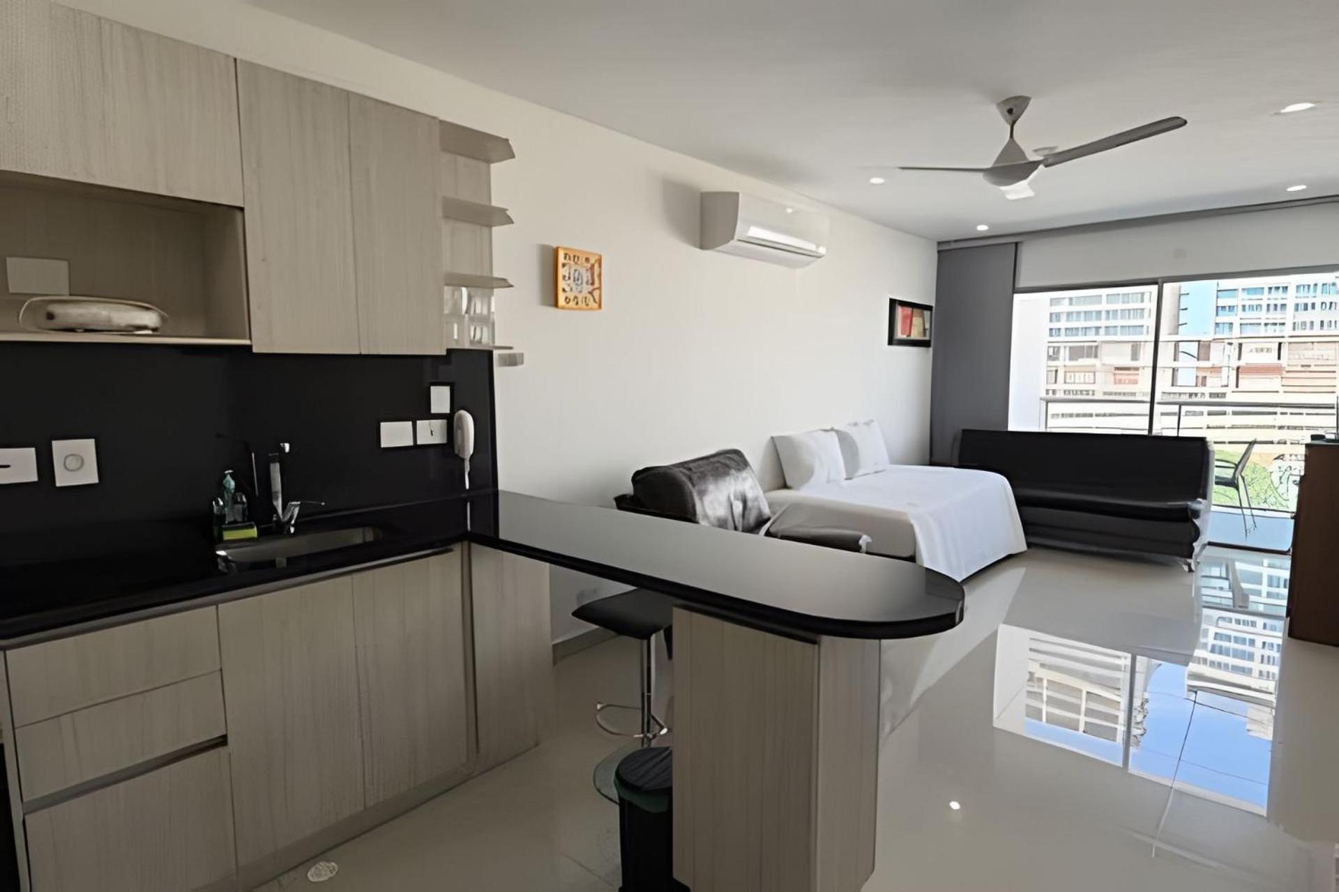 Apartamento Hermoso Apto De 1 Hab Con Vista Al Mar - Piso 10 Cartagena